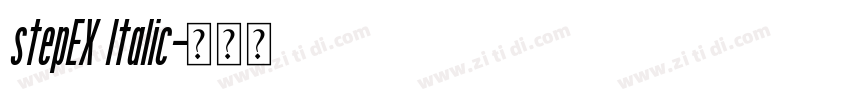 stepEX Italic字体转换